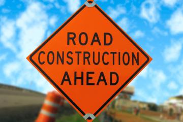 road construction sign